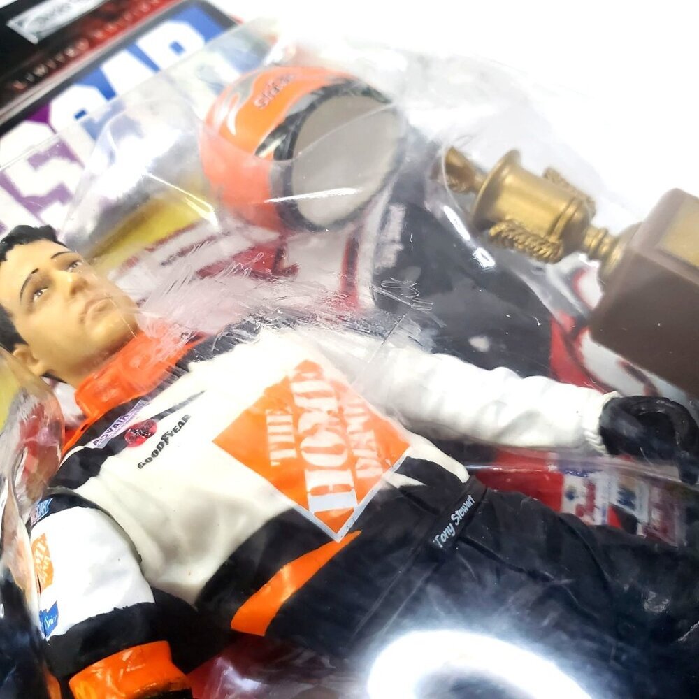Tony Stewart #20 NASCAR 2003 Action Figure By Jakks Pacific Road Champs 6 inch - Picture 7 of 12